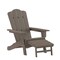 Flash Furniture Brown Adirondack Chair with Ottoman and Cupholder LE-HMP-1044-110-BR-GG - alternate 7